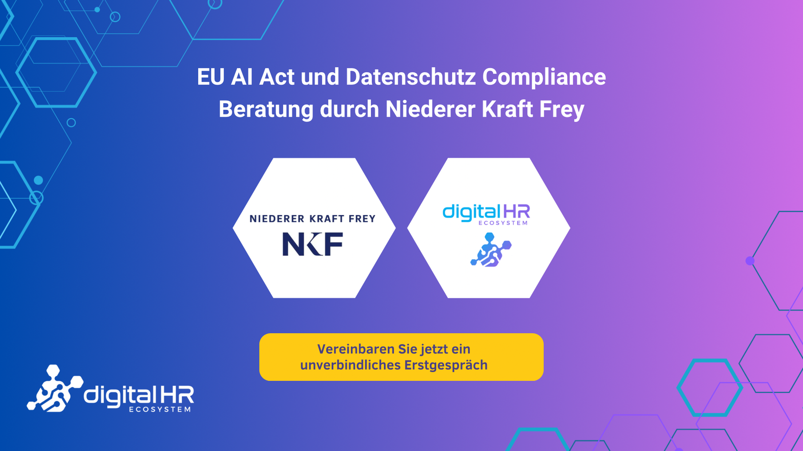 Infografik zur Partnerschaft zwischen Digital HR Ecosystem und Niedere Kraft Frey