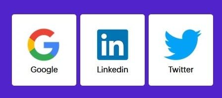 Easy Apply mit Google oder LinkedIn Profil